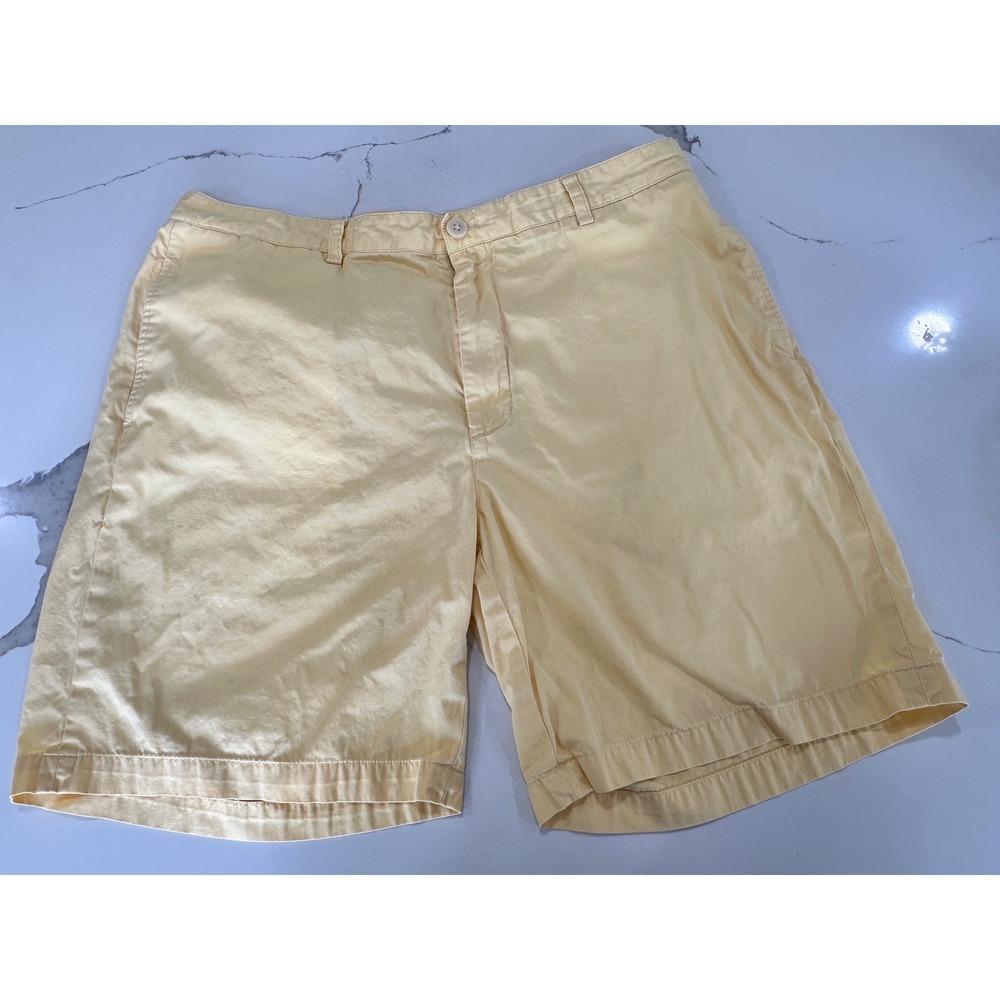 Vineyard Vines Mens Club Short‎ Yellow Cotton Twill Chino Shorts Size 38